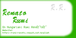 renato rumi business card